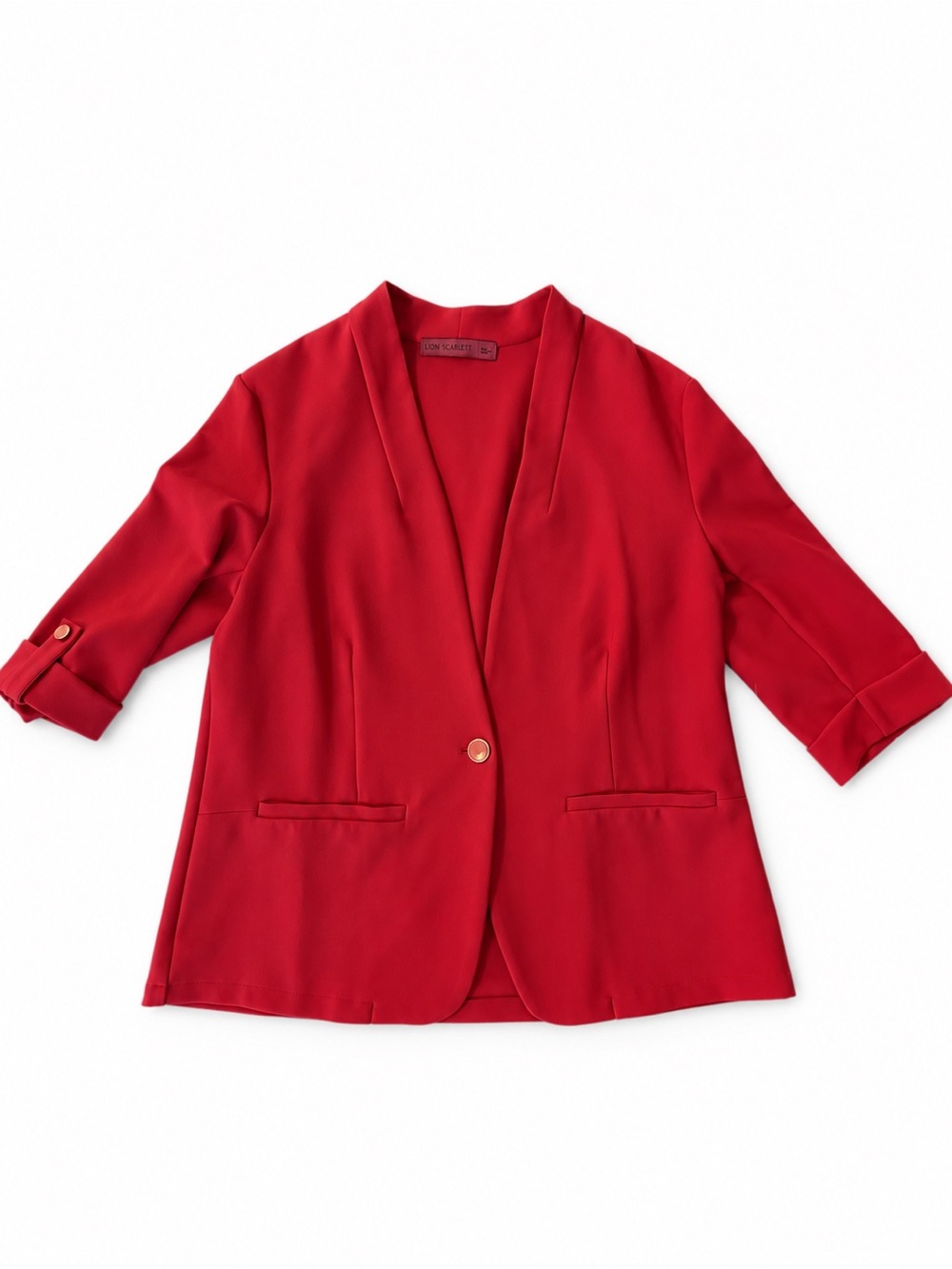 Red Women's Blazer Jacket - Unbranded